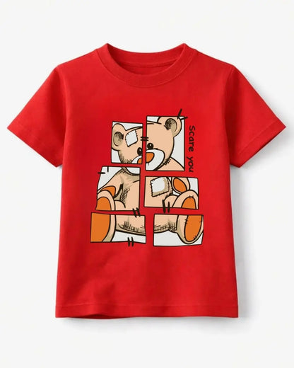 Patchwork Teddy Puzzle T-Shirt