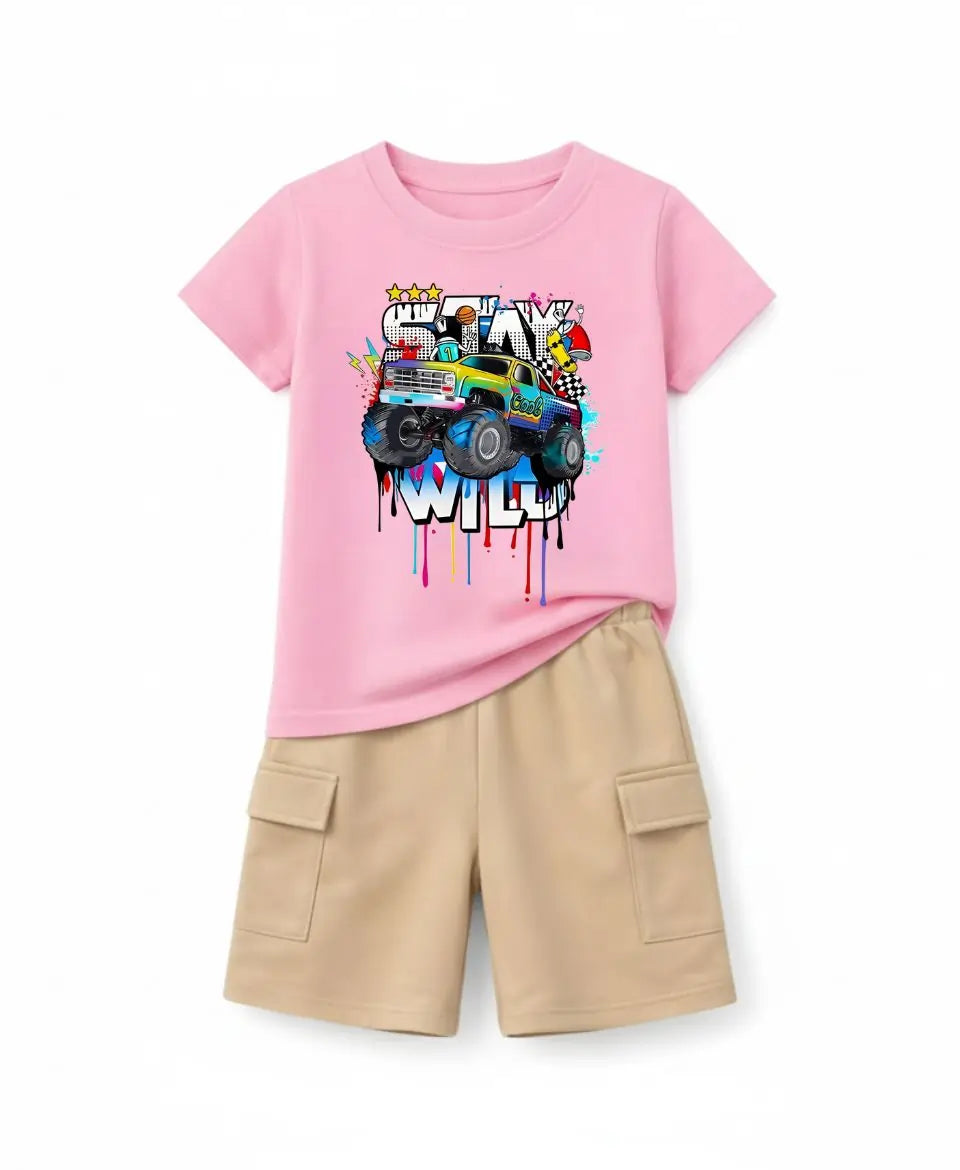 Stay Wild Monster Truck Suit Set