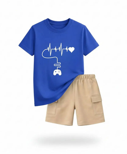 Heartbeat Gamer Summer Kids Suit Set 2