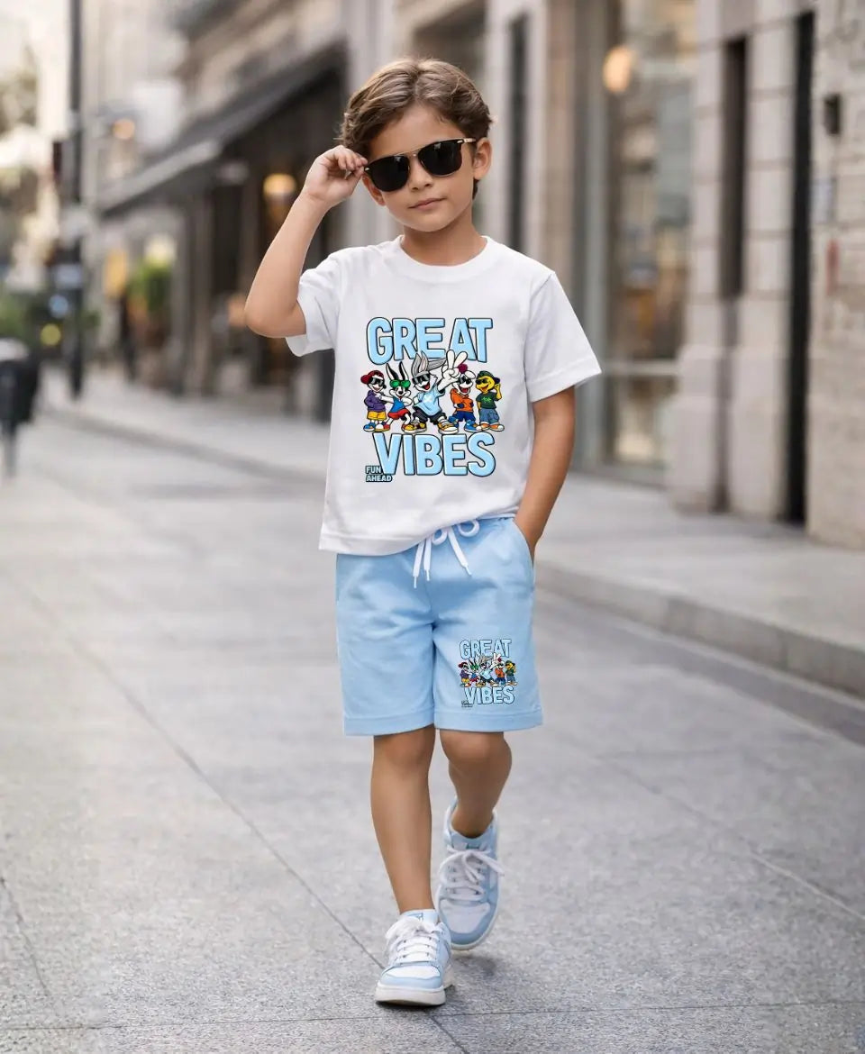 Great Vibes Graphic Suit Set