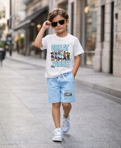 Great Vibes Graphic Suit Set