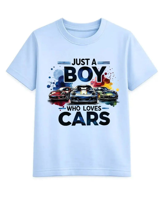 Just a Boy Who Loves Cars T-Shirt