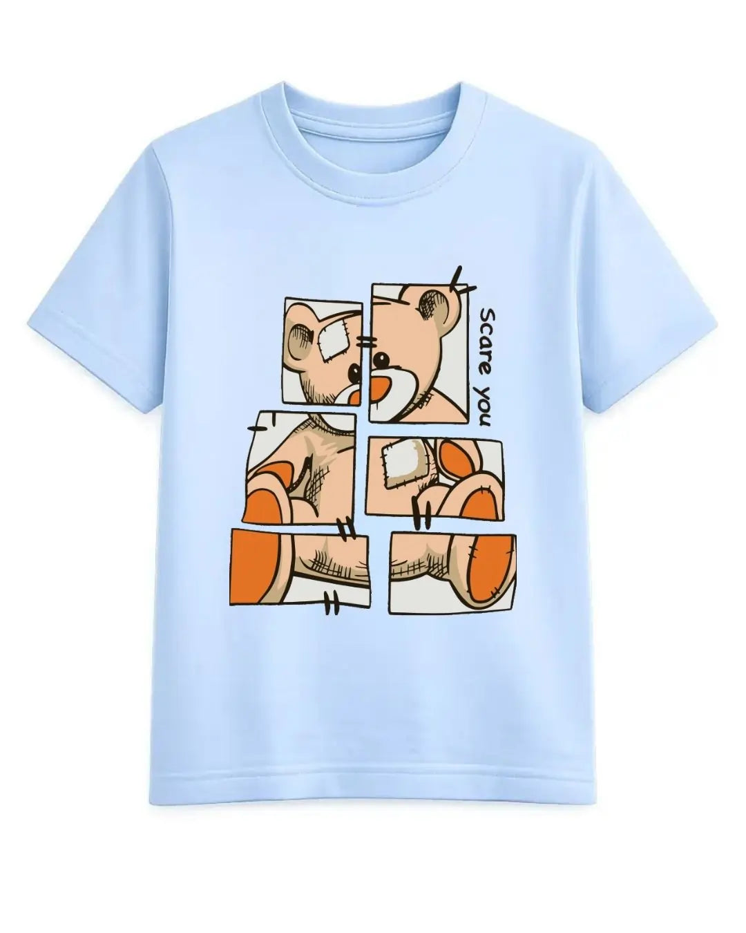 Patchwork Teddy Puzzle T-Shirt