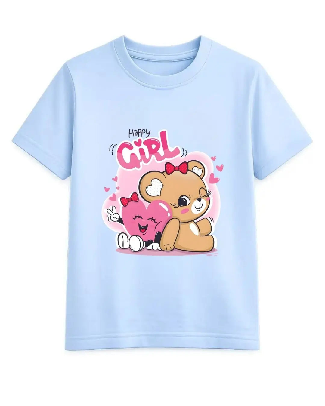 Happy Girl Teddy T-Shirt