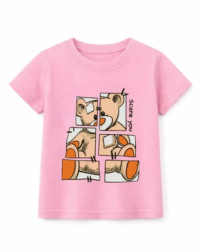 Patchwork Teddy Puzzle T-Shirt