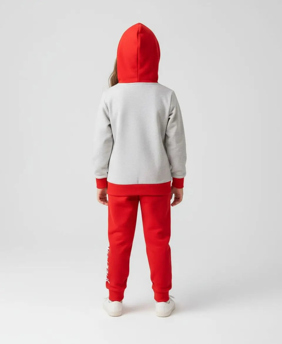 Kids Fleece Hoodie & Trouser Set – Superhero Winter Outfit