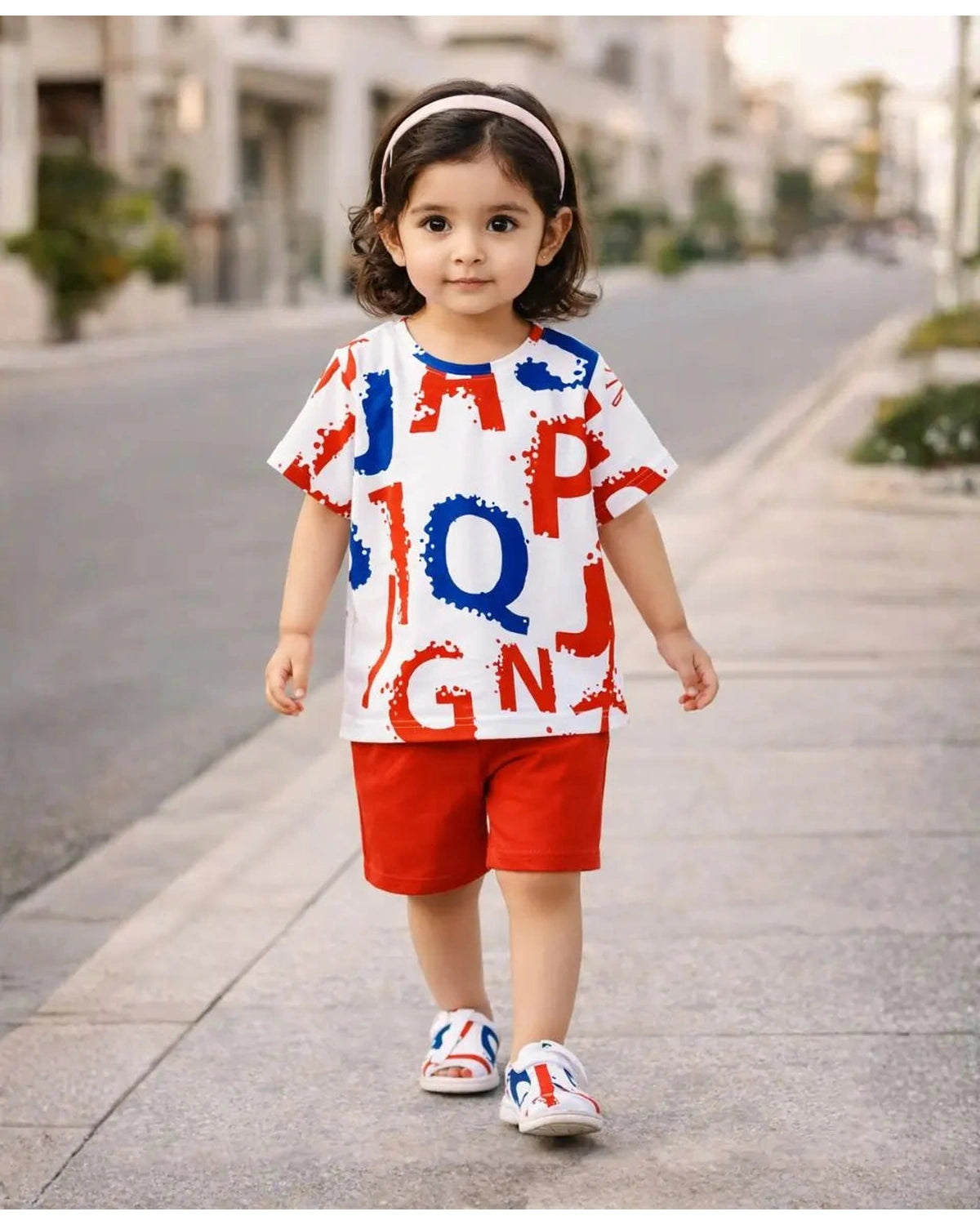 Paint Splash Letter Suit Set