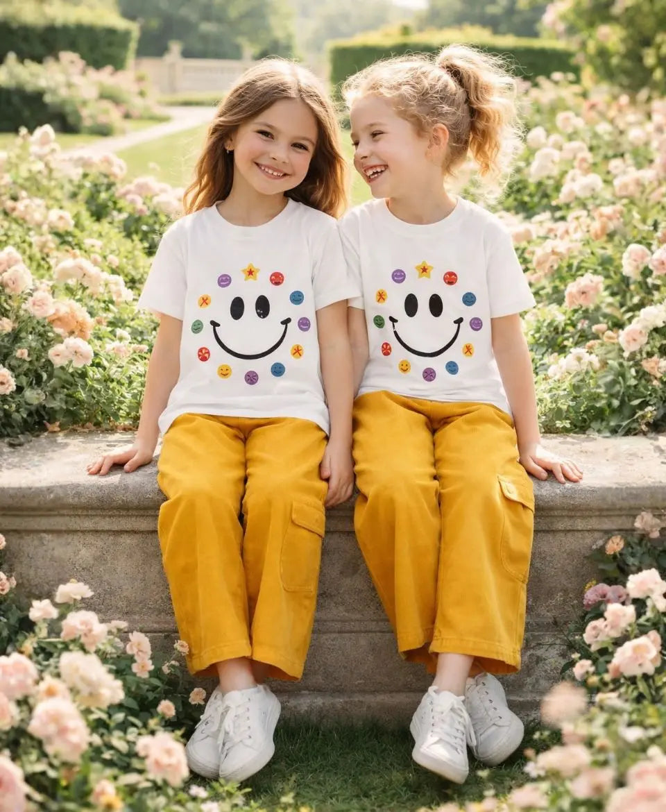 Happy Smile Girls Suit Set