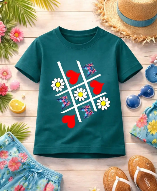 Floral Hearts Tic Tac T-Shirt