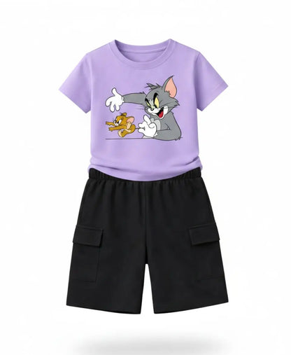 Tom & Jerry Graphic Summer Suit Set