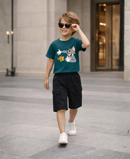 Tom & Jerry Graphic Summer Suit Set