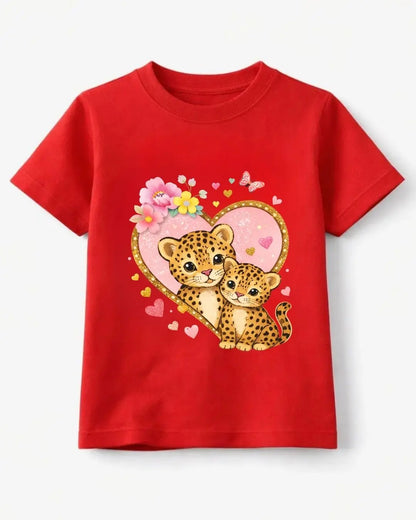 Leopard Love Girls T-Shirt