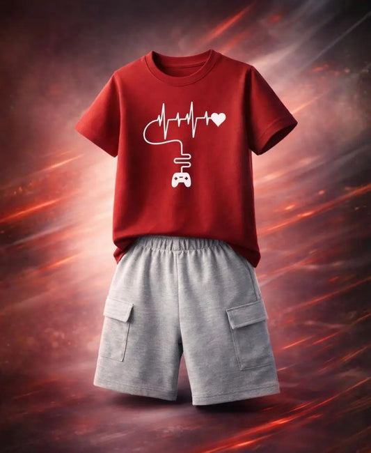 Heartbeat Gamer Kids Suit Set
