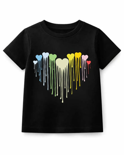 Pastel Drip Hearts T-Shirt