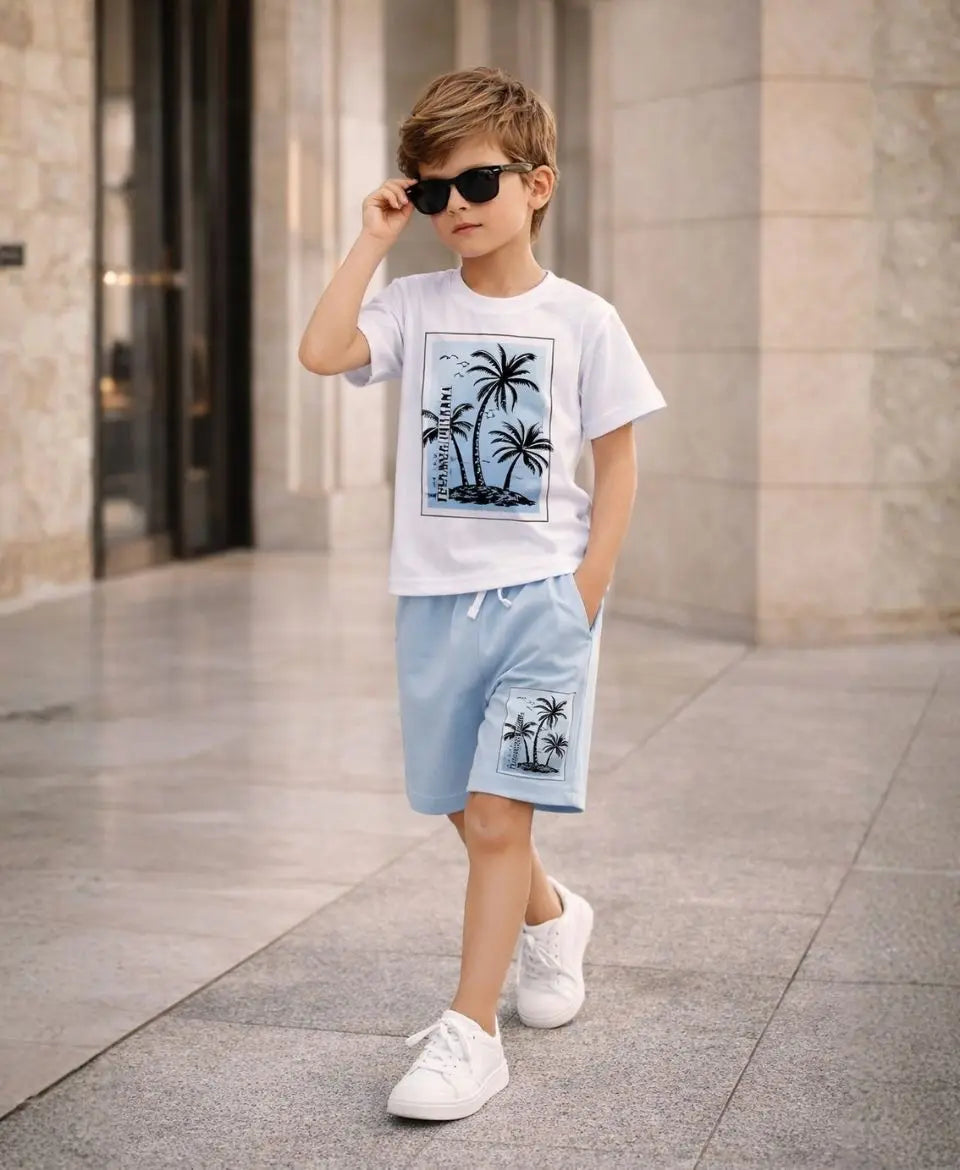 Palm Paradise Summer Suit Set