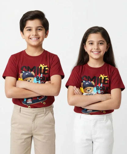 Unisex Smile Born to Skate T-Shirt