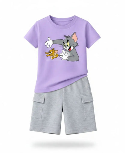 Tom & Jerry Graphic Summer Suit Set