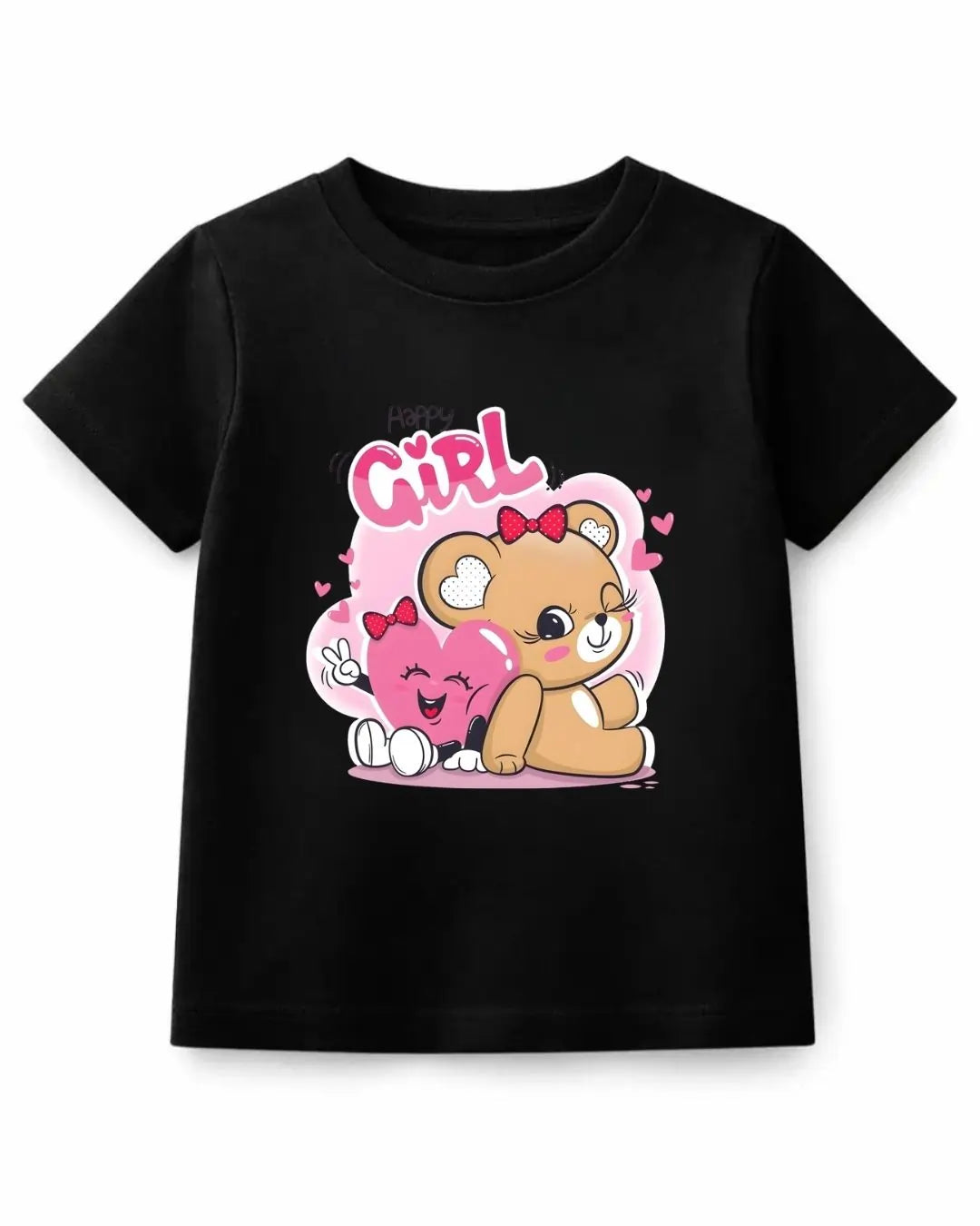 Happy Girl Teddy T-Shirt