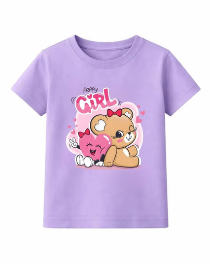 Happy Girl Teddy T-Shirt