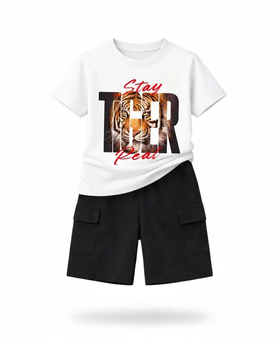 Tiger Graphic Kids Suit Set