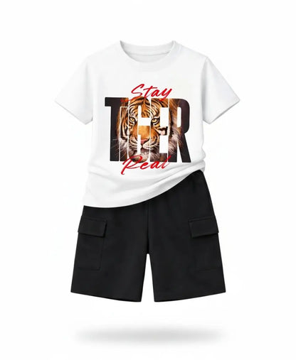 Tiger Graphic Kids Suit Set