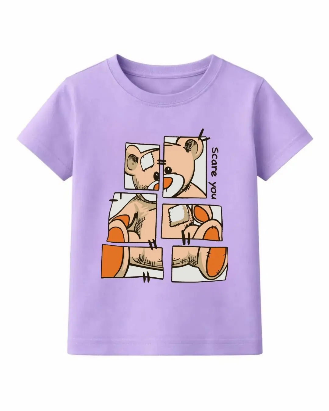 Patchwork Teddy Puzzle T-Shirt
