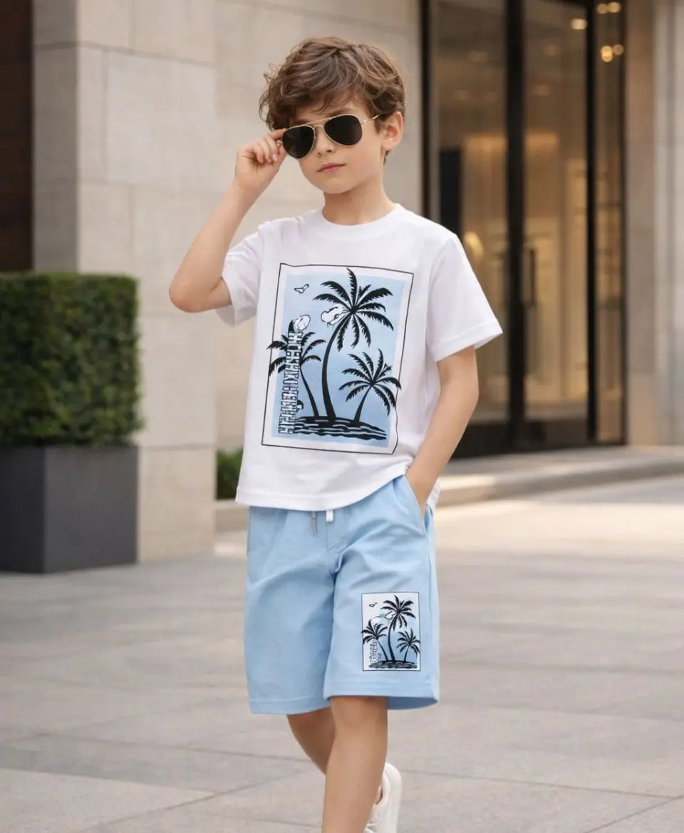 Palm Paradise Summer Suit Set