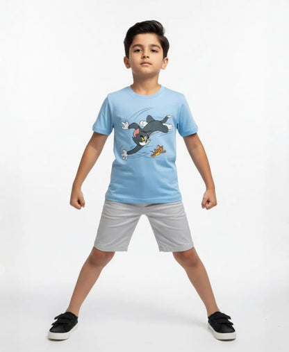Boys Fast Cat & Mouse Chase T-Shirt