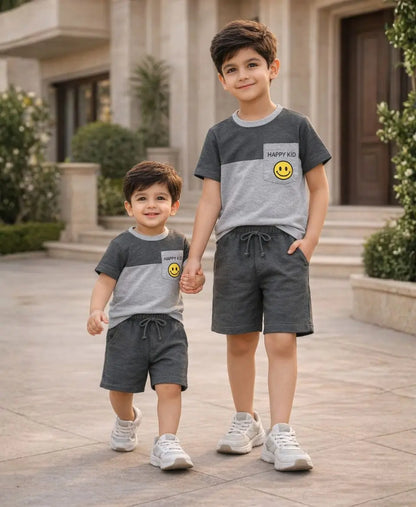 Happy Kid Smiley Pocket Suit Set