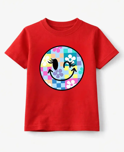 Girls Smiley Face T-Shirt