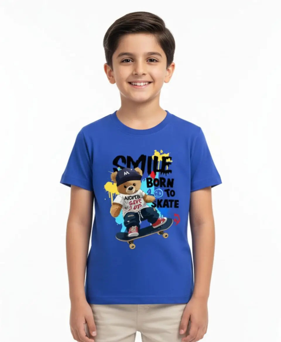 Smile Born to Skate T-Shirt