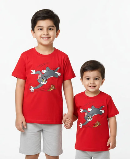 Boys Fast Cat & Mouse Chase T-Shirt