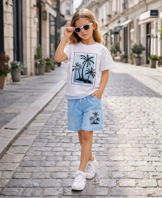 Palm Paradise Summer Suit Set