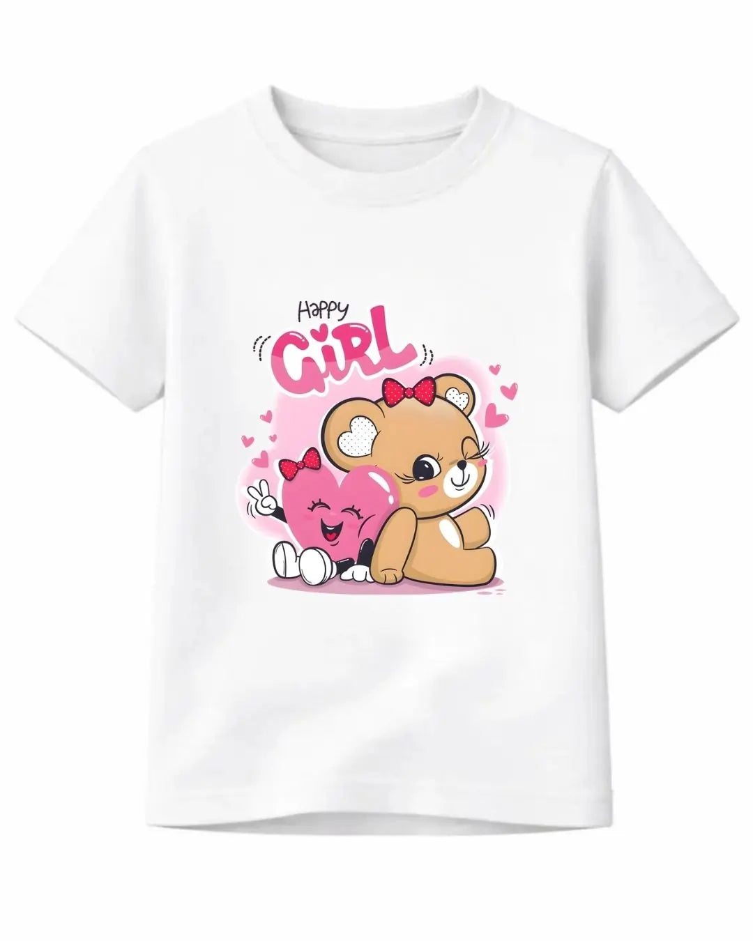 Happy Girl Teddy T-Shirt