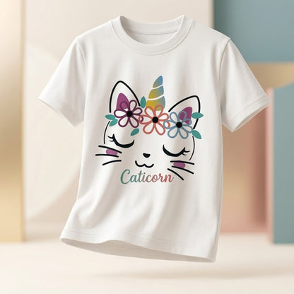 Caticorn Flower Graphic Tee