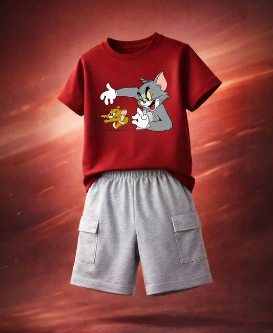 Tom & Jerry Graphic Summer Suit Set