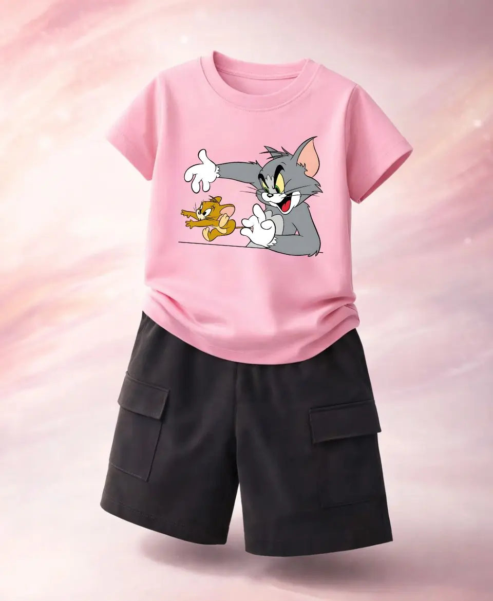 Tom & Jerry Graphic Summer Suit Set