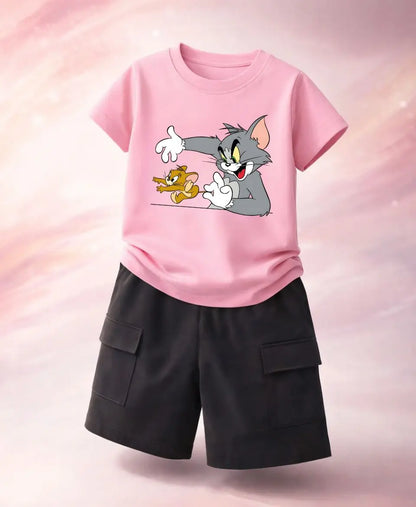Tom & Jerry Graphic Summer Suit Set