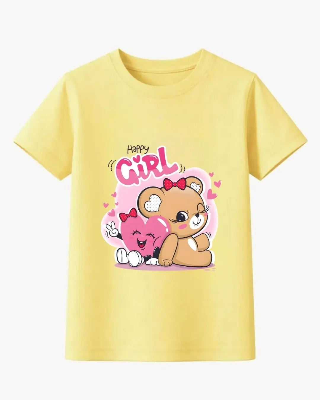 Happy Girl Teddy T-Shirt