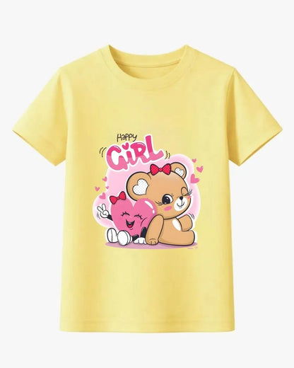 Happy Girl Teddy T-Shirt