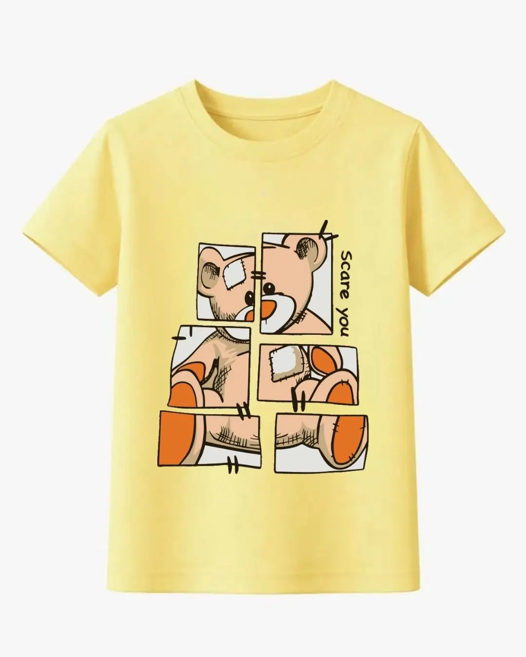 Patchwork Teddy Puzzle T-Shirt