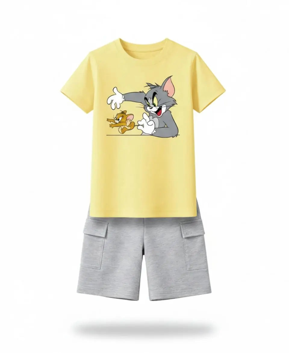 Tom & Jerry Graphic Summer Suit Set