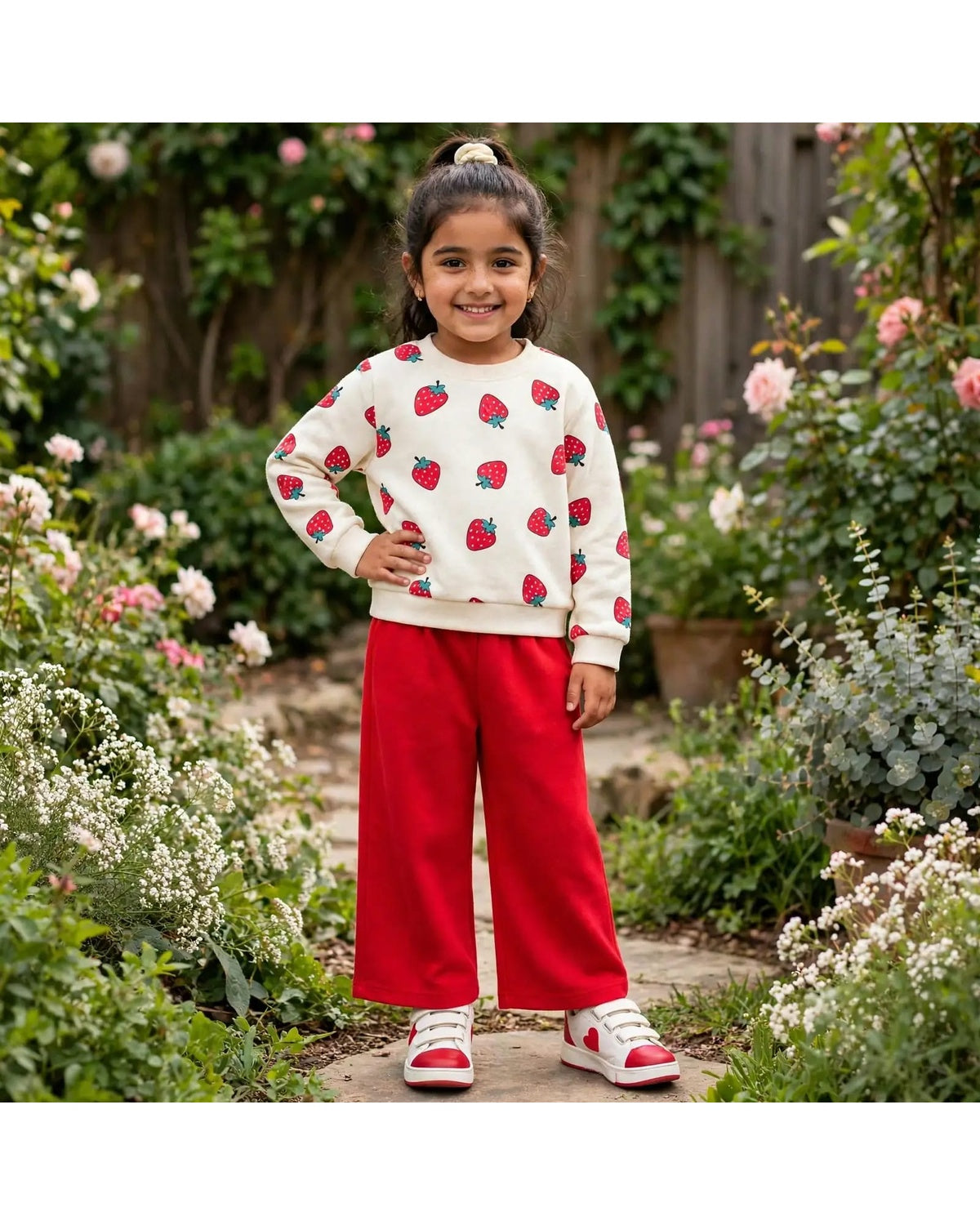 Cute Baby Girl Strawberry Outfit