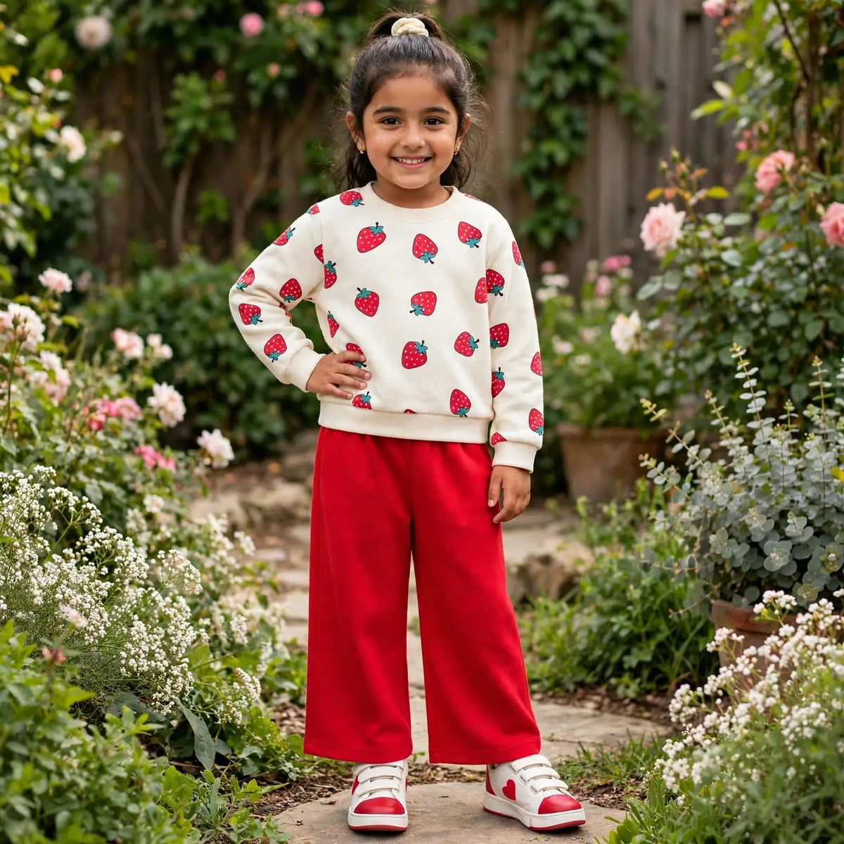 Cute Baby Girl Strawberry Outfit