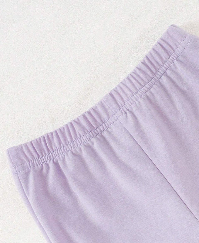 Girls Fleece Sweatshirt & Trouser Set – Lilac Flower Print