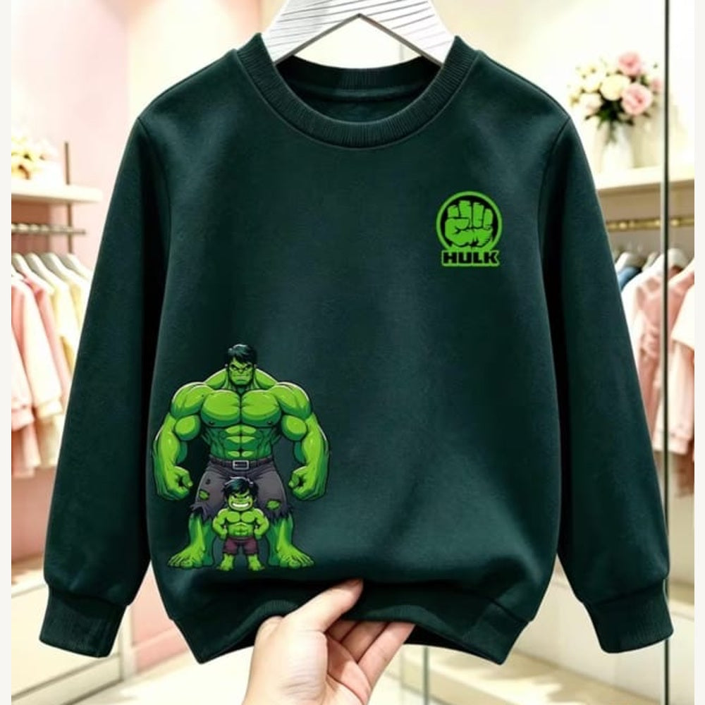 hulk-green sweatshirt front
