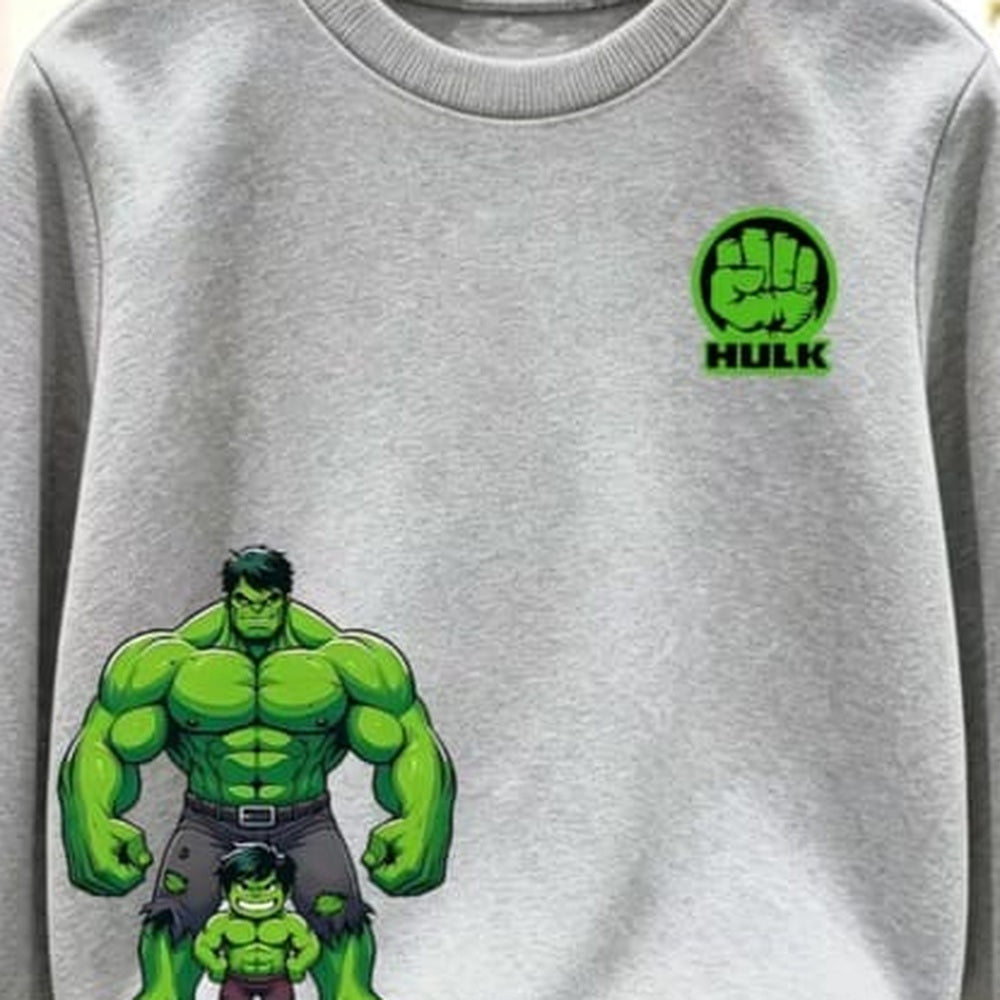 hulk-grey print close-up