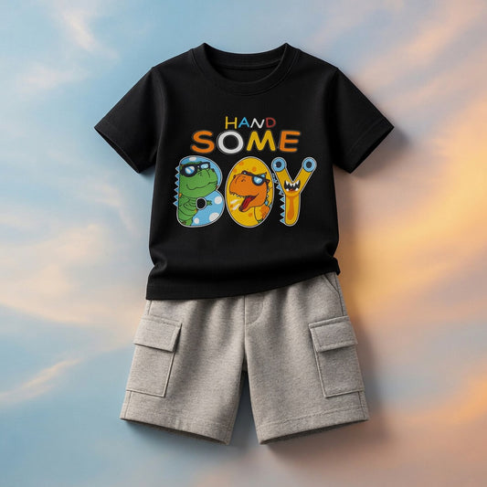 Handsome Boy Dino Graphic Set