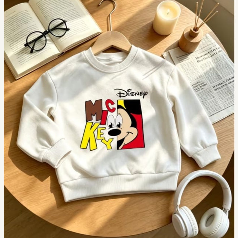 white-mickey sweatshirt front